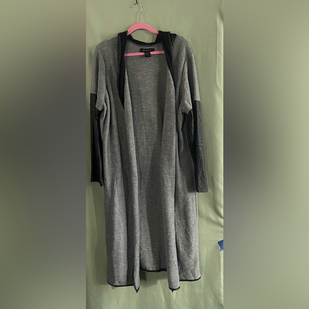 Gray sweater cardigan
